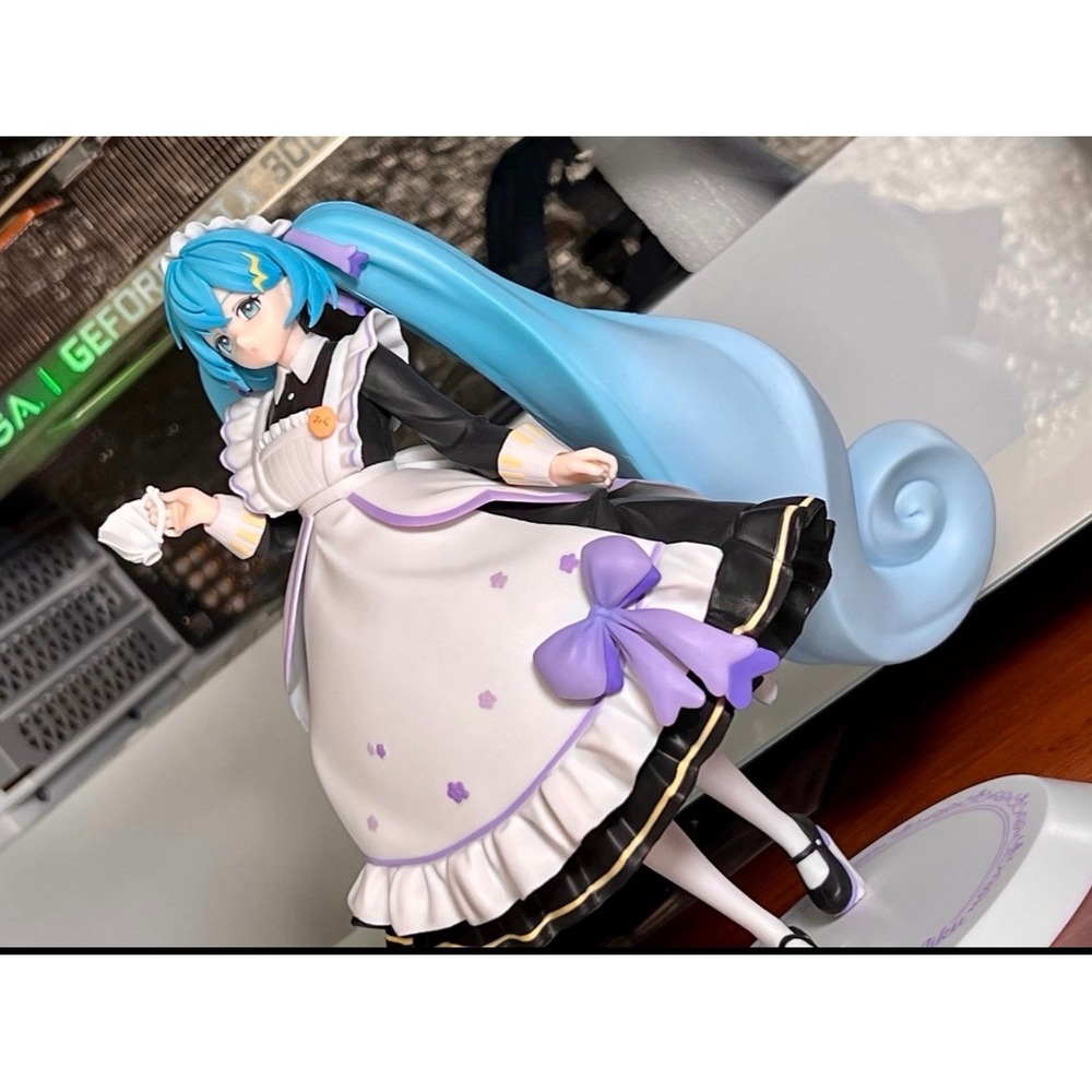 SEGA Hatsune Miku SPM Figure Cafe Maid Ver Blue Excellent Anime Collectible - Picture 4 of 6